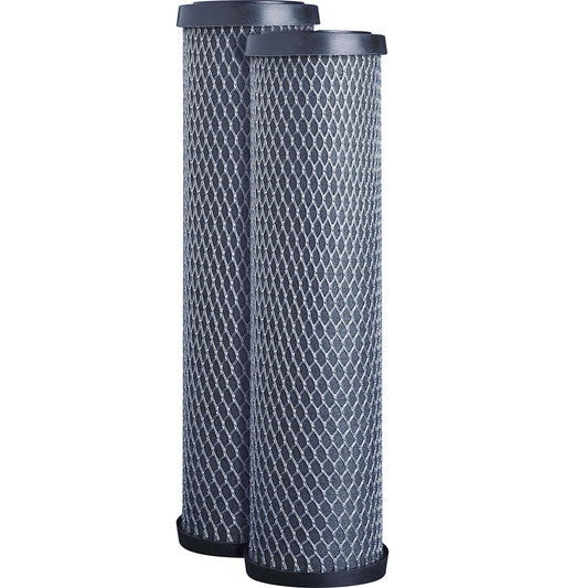 CFS 2-Pack Carbon Block Water Filter Cartridges for FXWTC, GXWH04F & More - Removes Taste, Odor & Sediment