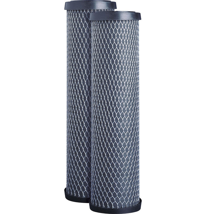 CFS 2-Pack Carbon Block Water Filter Cartridges for FXWTC, GXWH04F & More - Removes Taste, Odor & Sediment