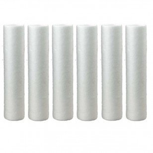 CFS – 6 Pack Polypropylene Sediment Water Filter Cartridges Compatible with Purenex 1M-6PK Models – Remove Bad Taste and Odor – Whole House Replacement Filter Cartridge – 1 Micron – White