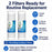 CFS Sediment Water Filter Cartridges – 5 Micron – 10" x 2.5" – Fits 4WH-STDGR-F02
