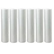 Dirt Sediment Water Filter, 5 Micron Replacement Cartridges, 2.5 x 20 Inch Melt Blown, Set of 6 by CFS