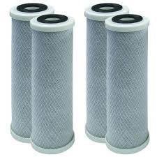 CFS – 4 Pack Carbon Block Water Filter Cartridge Compatible with Flow-Pur 8, WCBCS-975-RV Models – Removes Bad Taste and Odor – Whole House Replacement Filter Cartridge – 10“ x 2.5”