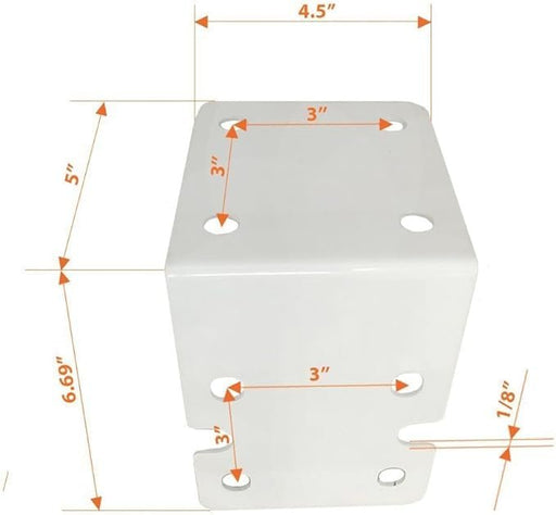 Water Filter Housing Mounting Bracket - 4 Pack, Fits 10" & 20" Housings, Compatible with Pentek 244047, 150578, MC-1A, 150061, FM-25W