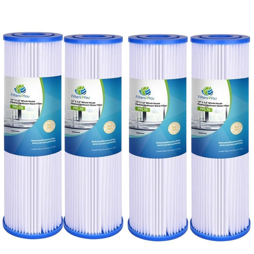 CFS Pleated Water Filter Cartridges – 4 Pack – 20 Inch – Fits EQ-304-20, EQ-PFC.35