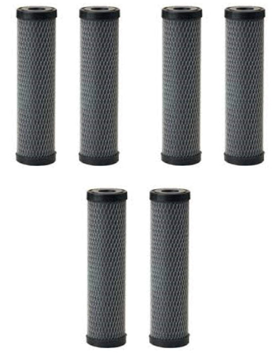 Fits Pentek CFBC-10 Compatible Fibredyne Carbon Block Water Filters 6 Pack