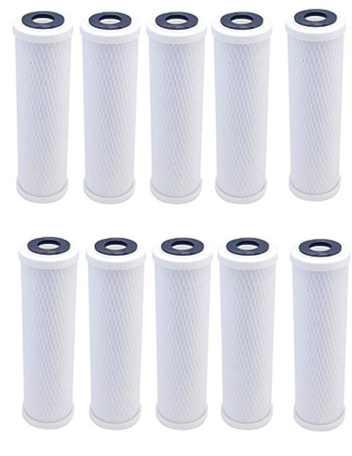 CFS – 10 Pack Dual Stage Water Filter Cartridges Compatible with D-250A, P-250 and P-250A Models – Remove Bad Taste & Odor – Whole House Replacement Water Filter Cartridge- 10" x 2.5", White