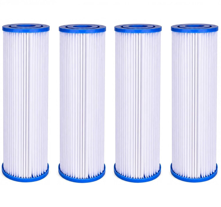CFS Cold Plunge Pleated Sediment Filter Cartridges – 4 Pack – 10" x 2.5"
