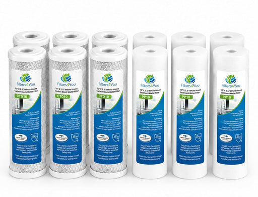 CFS Sediment and Carbon Block Filter Set – 5 Micron – 9.75 x 2.5 – Fits WHKF-GD05, WHKF-WHWC