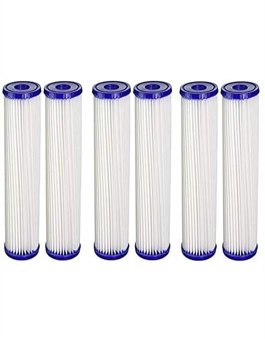 CFS Pleated Sediment Filter – 6 Pack – 20 Micron – Fits Pentek S1, S1A