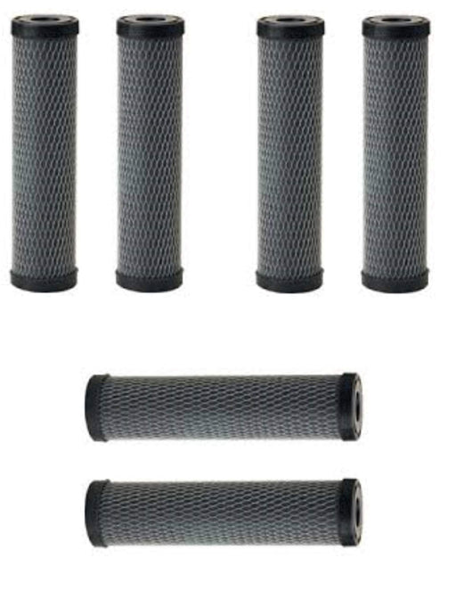 CFS – 6 Pack Carbon-Impregnated Water Filter Cartridges Compatible with Pentek NCP-10 Models – Remove Bad Taste and Odor – Whole House Replacement Filter Cartridge – 9.75" x 2.5"