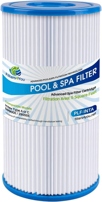 Filters4you - F4Y- PLF-INTA Pool Filter Compatible with 28603EG, 28637EG, 28635EG, 28671EG, 58603E, 58604E, 56635E, 56636E, 56638E & 58623 Filter Pumps or Krystal Clear Filter Cartridges