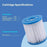 Filters4you- F4Y- PLF-INTH Pool Filter Replacement for 28111, 28111CA, 28111EH, 28121, 28121EH, 28125EH, 28201, 28201EH, 28601EG, 28701EH, for Filter Pumps 28601/28602 Filter Cartridges