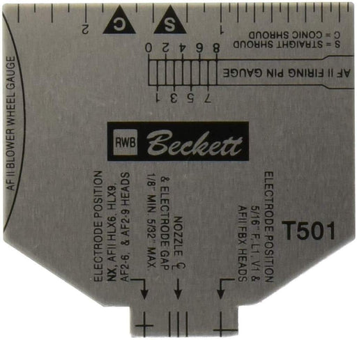 Beckett T501 Multipurpose Tee Gauge For Nozzle Assembly And Electrode Setting