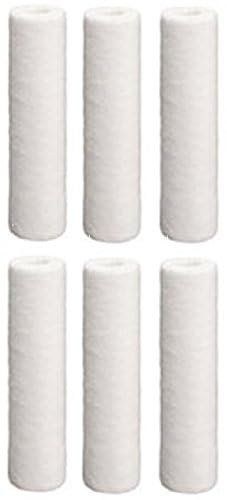 Hydronix SDC-25-1005 Sediment Filter Cartridges – 6 Pack – 5 Micron – 9.875" x 2.5"