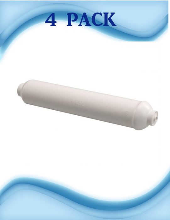 CFS Inline Water Filter – 4 Pack – 1/4" Quick Connect – Fits GE GXRTDR, GXRTPR, GXRTDQ