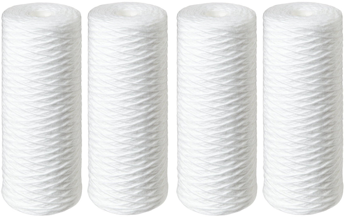 CFS String Wound Filter Cartridges – 4 Pack – 0.5 Micron – 10" x 4.5" – Fits WP.5BB97P