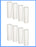 CFS – 8 Pack Sediment Water Filter Cartridges Compatible with SpectraPure Micro-Tec Models – Removes Bad Taste & Odor – Whole House Replacement Filter Cartridge – 0.5 Micron – 10" Cartridge