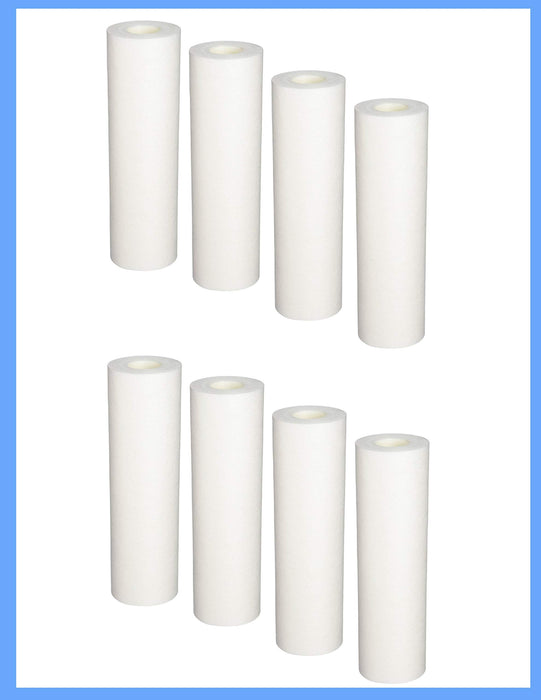 CFS – 8 Pack Sediment Water Filter Cartridges Compatible with SpectraPure Micro-Tec Models – Removes Bad Taste & Odor – Whole House Replacement Filter Cartridge – 0.5 Micron – 10" Cartridge