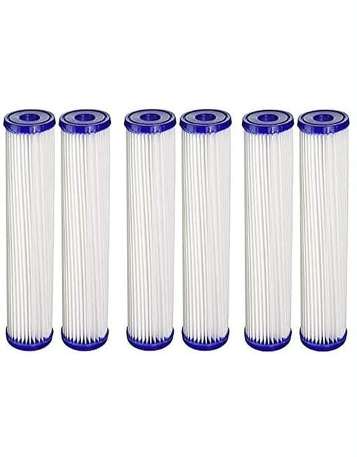 Compatible for HDX HDX2PF4 Compatible Pleated Household Water Filters 6 pack: Reduces Sediment