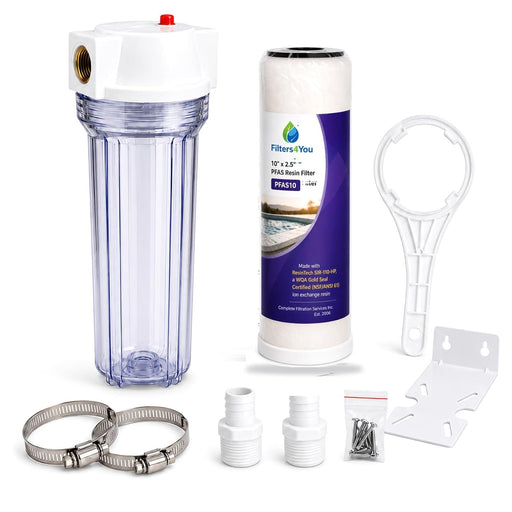 CFS Cold Plunge Gold PFAS Filter System – 10" – 3/4" NPT – Housing & Wrench