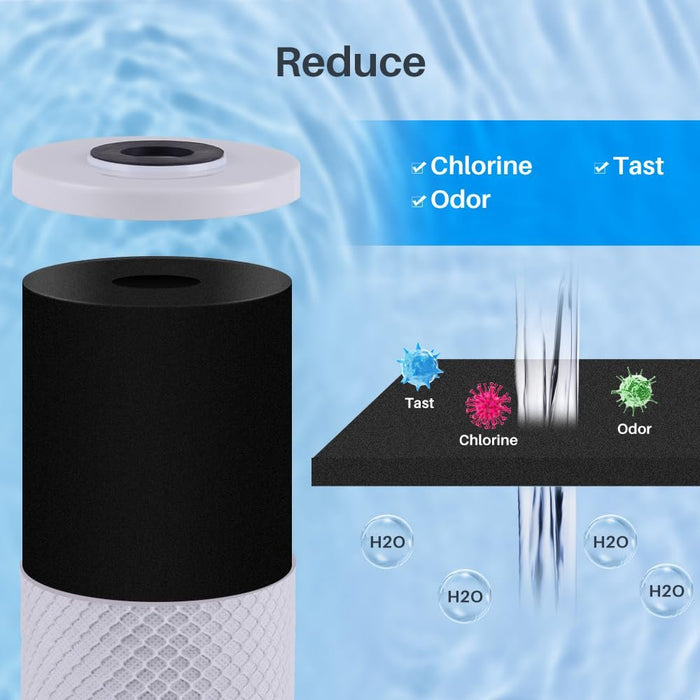 CFS – Large Capacity Granulated Activated Carbon Whole House Water Filter, Sump Style Water Filter Cartridge Compatible with 4WH-HDGAC-F01 Models – Reduces Sediment, Chlorine Taste & Odor