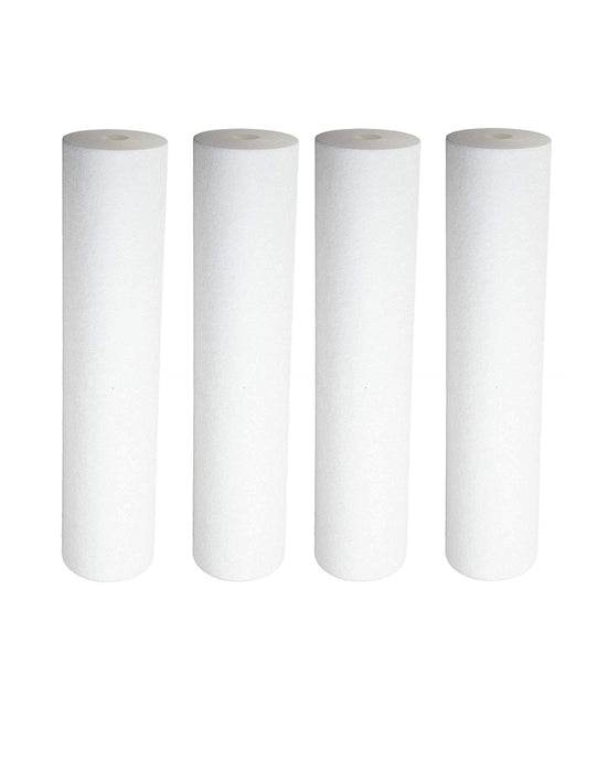 CFS – 4 Pack Sediment Water Filter Cartridges Compatible with WHKF-GD05, FXWTC, AP110, KW2510G Models – Remove Bad Taste & Odor – Whole House Replacement Water Filter Cartridge, 5 Micron- White