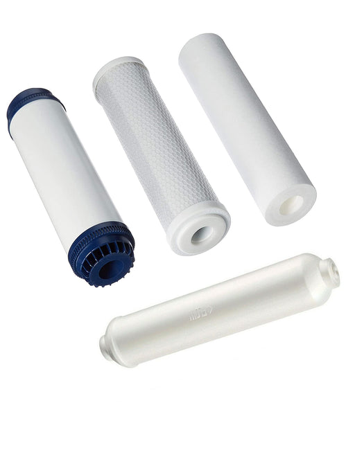 CFS – 4 Pack Universal Compatible Reverse Osmosis Filter Replacement Set – Remove Bad Taste & Odor – Whole House Replacement Water Filter Cartridge- White