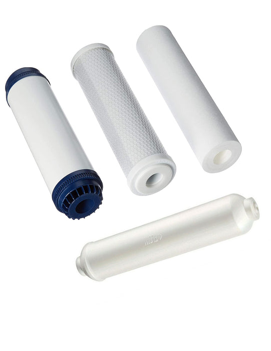 CFS – 4 Pack Universal Compatible Reverse Osmosis Filter Replacement Set – Remove Bad Taste & Odor – Whole House Replacement Water Filter Cartridge- White