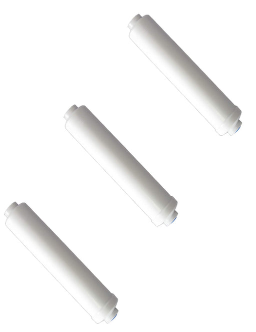 CFS – 3 Pack Water Filter Cartridges Compatible with GAC Carbon Inline Water Filters Models – Remove Bad Taste & Odor – Whole House Replacement Water Filter Cartridge, White