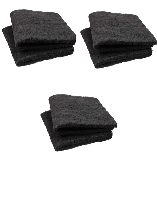 CFS Activated Carbon Filter Pads – 6 Pack – 18" x 10" – For Aquariums & Ponds