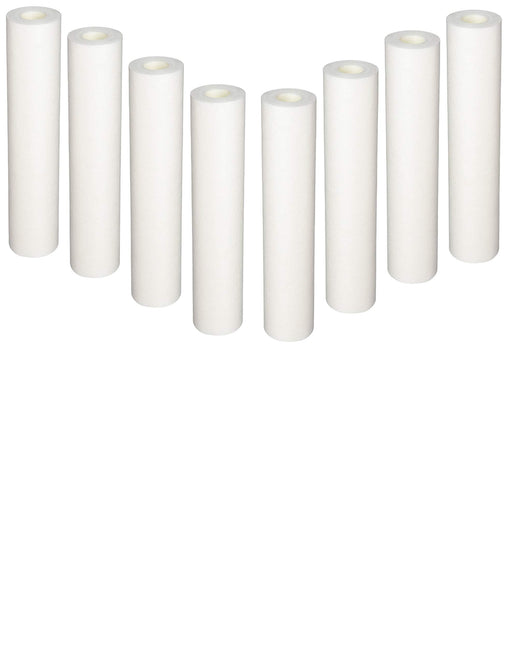 CFS Sediment Filter Cartridges – 8 Pack – 5 Micron – 10" x 2.5" – Fits HydroLogic 22105