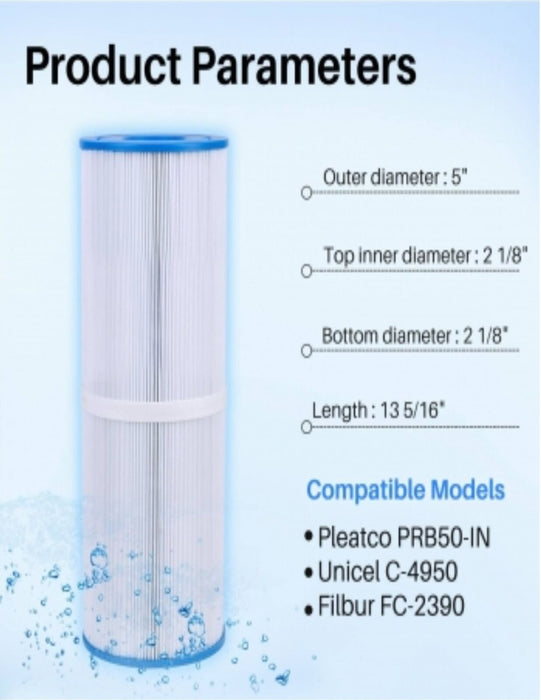 Fits Pleatco PWW50P3 Cartridge Filter Access Skimmer Waterway 6CH-940 2 2-6 Pack