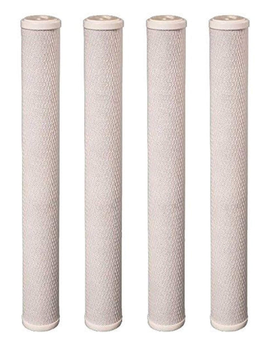 CFS Carbon Block Water Filter Cartridges – 4 Pack – Fits 20" Housings