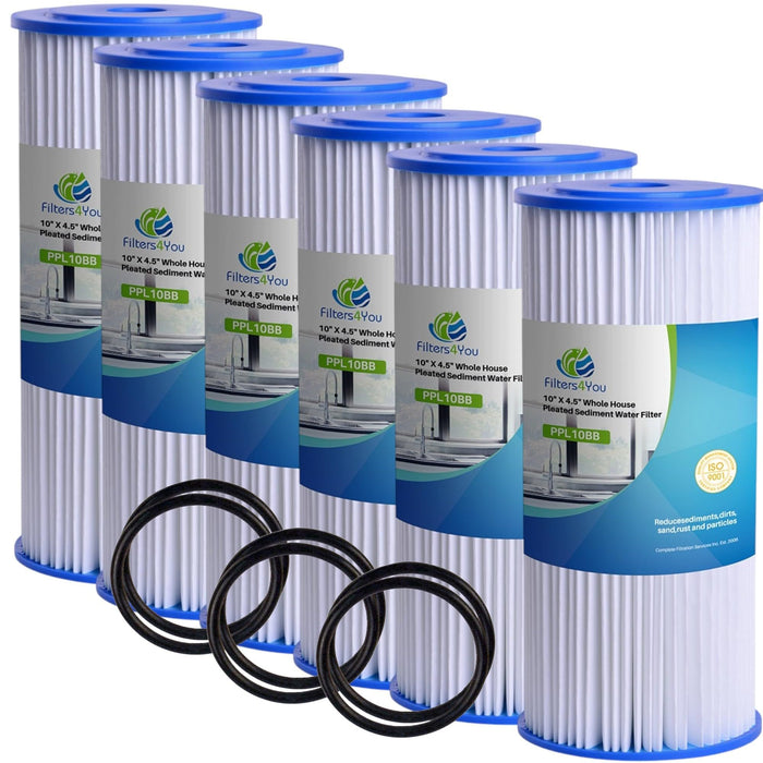 CFS – Pleated Water Filter Cartridges Compatible with FXHSC, R50-BBSA, R50-BB, WFHDC3001, W50PEHD, GXWH40L Models – Removes Bad Taste – Whole House Replacement Filter Cartridge