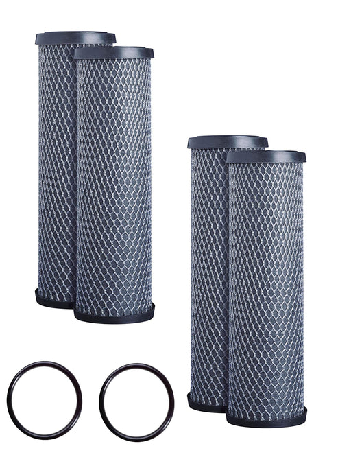 CFS Carbon Block Water Filters – 4 Pack – 9.75" x 2.5" – Fits WFPFC8002, FXWTC, SCWH-5