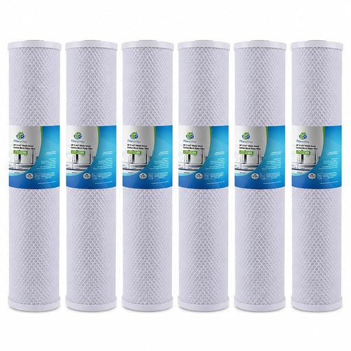 CFS Carbon Block Filter – 6 Pack – 10 Micron – 20" x 4.5" – Fits C2-02, IHS12-D4
