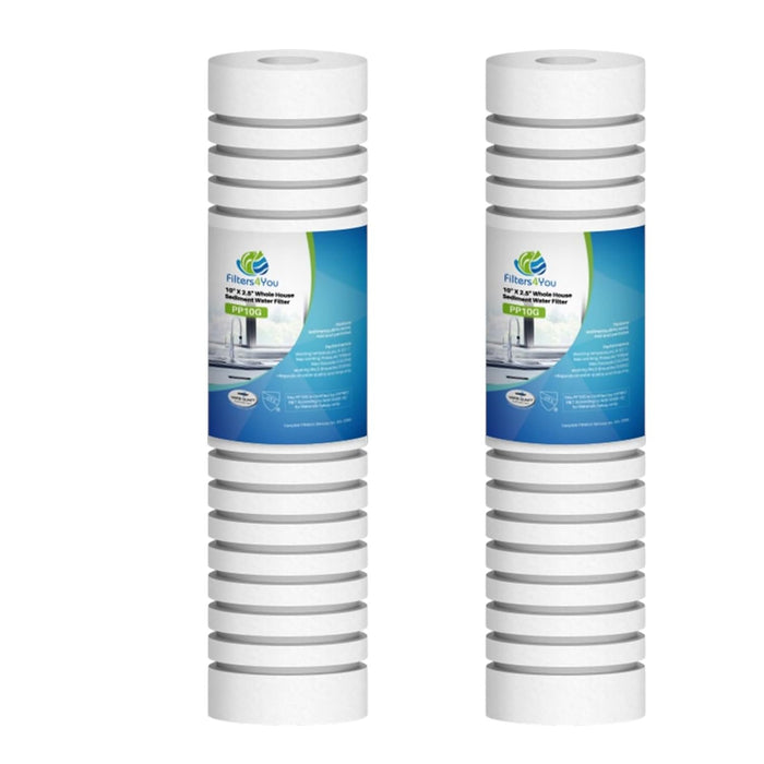 CFS Sediment Water Filter Cartridges – 5 Micron – 10" x 2.5" – Fits 4WH-STDGR-F02