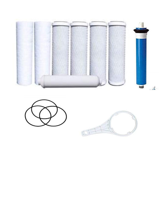 CFS Reverse Osmosis Filter 7 Annual Pack Replacement Kit Membrane O Rings Wrench