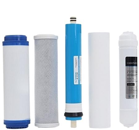 CFS COMPLETE FILTRATION SERVICES EST.2006 Universal 5 Stage Reverse Osmosis Replacement Filter Set with 75 GPD Membrane, Purpro ro105uv