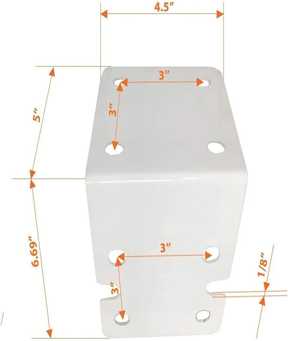 Water Filter Housing Mounting Bracket - 4 Pack, Fits 10" & 20" Housings, Compatible with Pentek 244047, 150578, MC-1A, 150061, FM-25W