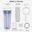 CFS Clear Water Filter Housing Kit, Carbon Block, Wrench, Bracket & Screws