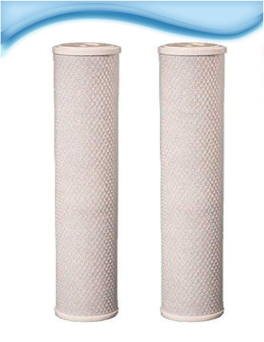 CFS – 2 Pack Carbon Block Replacement Water Filter Cartridges Compatible with EP-20BB Models – Remove Bad Taste & Odor – Whole House Replacement Water Filter Cartridge, 4.5 x 20 Inch -White