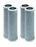 CFS – 4 Pack Carbon Block Water Filters Cartridge Compatible with FloPlus-10 Models – Remove Bad Taste & Odor – Whole House Replacement Water Filter Cartridge, 0.5 Micron - 9-3/4" x 2-7/8"Inch, White
