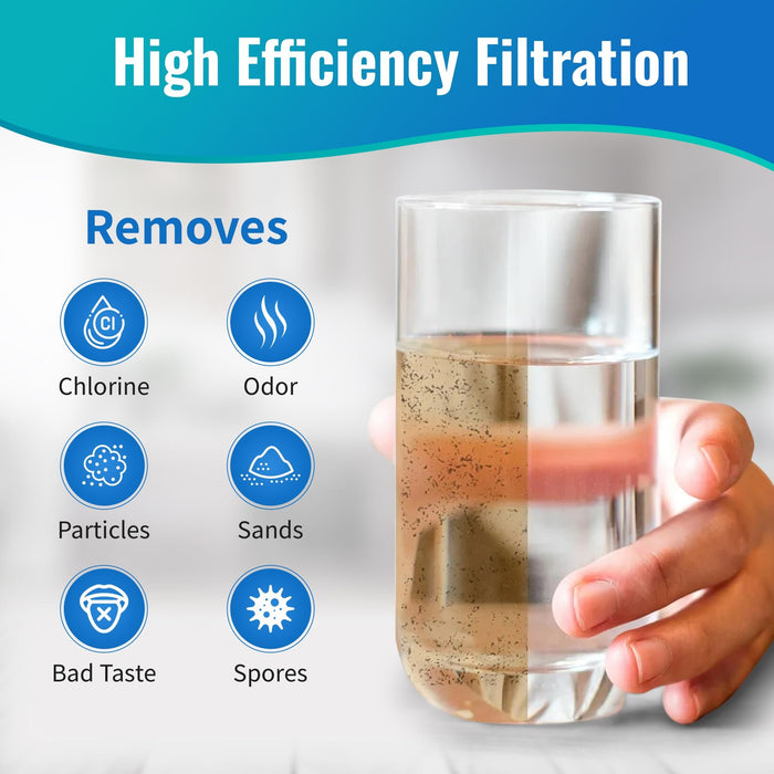 CFS – 2 Pack Activated Carbon Block Water Filter Cartridges Compatible with WaterPur CCI-10-CLW Models – Remove Bad Taste – Whole House Replacement Filter Cartridge – Universal 10" Cartridge