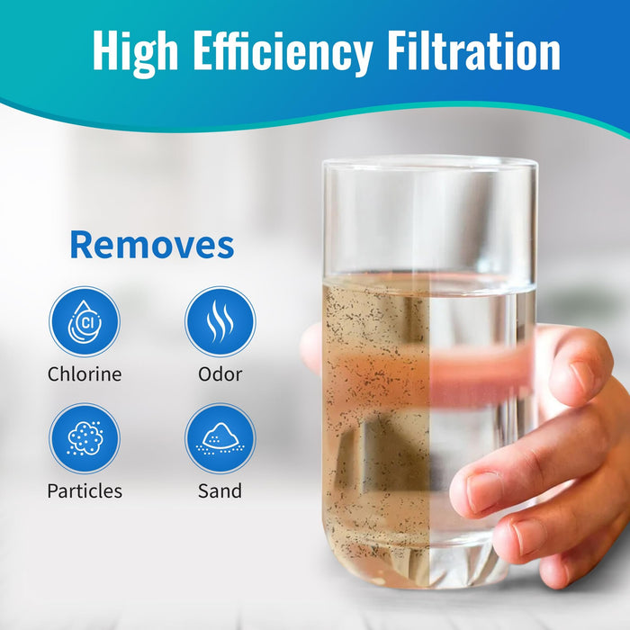 CFS – 10” Activated Carbon Water Filter Cartridge Compatible with Watts 202000 Models – Remove Bad Taste and Odor – Whole House Replacement Filter Cartridge – 5 Micron