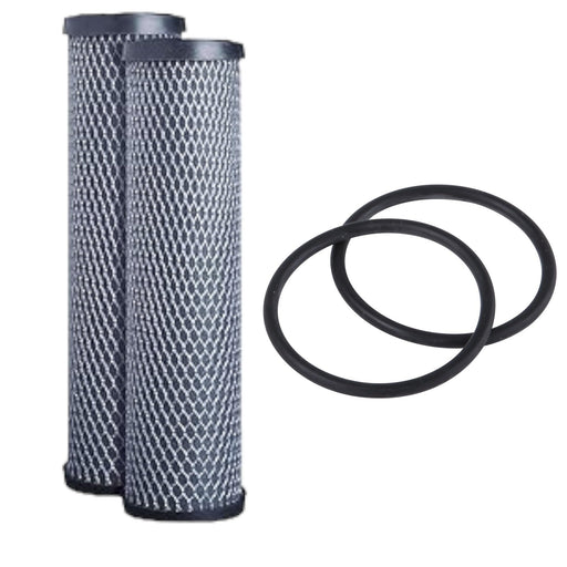 Filters4you Carbon Block Filters – 2 Pack – 10" x 2.5" – Fits GE FXWTC, GXWH04F, GXWH20S