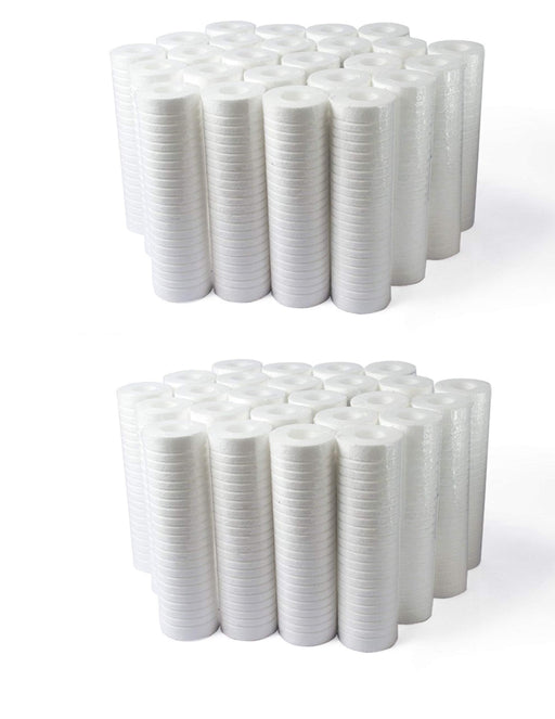 CFS Grooved Sediment Filters – 50 Pack – 5 Micron – 10" x 2.5" – Fits AP110, WHCF-GD05