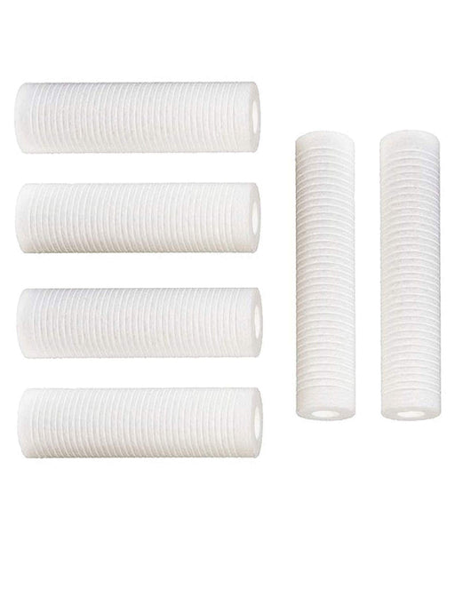 CFS Grooved Sediment Filter Cartridges – 6 Pack – 5 Micron – 10" x 2.5" – Fits AP110