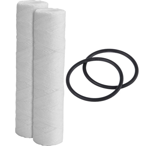 Filters4you String Wound Sediment Filters – 10" x 2.5" – Fits GE FXWSC, GXWH04F, GXWH20S