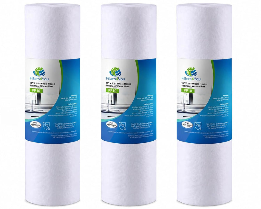 CFS Sediment Water Filters – 1 Micron – 10" x 2.5" – Fits Everpure EV953440, EC110
